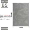 B5 Light Grey Soft PU Leather Notebook with 192 Pages for Business and Office Use - Gray / B5