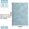 Lake blue B5 soft PU leather notebook with 192 pages of premium 80g eye-care paper - Cyan / B5