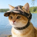 Adjustable camouflage pet baseball cap for dogs and cats in outdoor settings - S / Camouflage