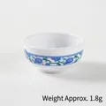 Mini bol en porcelaine bleue et blanche pour décor de maison de poupée - Petit Bol Vide En Porcelaine Bleue Et Blanche De 32 Cm
