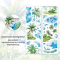 Coconut Grove Evening Breeze washi tape with tropical palm tree and ocean designs - Coconut Grove Evening Breeze