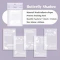 Autocollants papillons en mousse 3D violets pour le journaling et le scrapbooking - Papillon de Lumière Étoilée