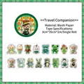 Travel Partner series washi tape with cute cartoon bears and rabbits for DIY journals - Travel Buddy
