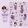 Ματ ταινία PET California Sunshine με αφρικανικές γυναικείες μορφές και μοτίβα - Ήλιος της Καλιφόρνια