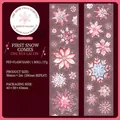 Winter snow theme DIY decorative PET tape with glitter sand finish for journaling - First Snowfall Arrival