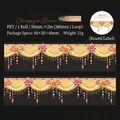 Champagne Dinner PET tape with shell light finish and floral curtain design for DIY - Champagne Dinner