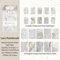 Papel de scrapbooking vintage con texturas de nube blanca y papel ligero, set de 20 - Retazos de Encaje