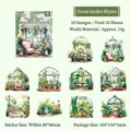Watercolour Greenhouse Garden theme washi paper stickers for DIY scrapbooking decoration - Greenhouse Greenery