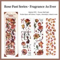 Nastro decorativo in PET con rose vintage ed effetto perlato per scrapbooking DIY - Fragrante come Prima