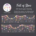 Ruban PET décoratif Stars Fill the Sky avec fini nacre et motifs d'étoiles aquarelles - Ciel Étoilé