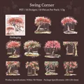 Set di 10 adesivi in PET a tema altalena tra gli alberi per decorazione scrapbooking - Angolo dell'Altalena