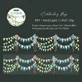 Ruban PET à éclat nacré avec motifs de fanions festifs et décorations florales pour journaux - Drapeau de Célébration