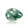 Pietra preziosa agata muschiata verde a forma di pera con chiara trama naturale - 6X8mm / Agata Muschiata