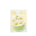 Melon Sundae shaped sticky notes, 30 sheets, cute green Japanese style stationery - Melon Sundae