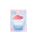 Japanese style strawberry shaved ice die-cut sticky notes for journaling 30 sheets - Strawberry Shaved Ice