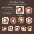 3D PET muurscheur illusie sticker set in cinnaber stijl voor DIY scrapbooking - Cinnaber Rijk