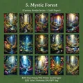 Mystic Forest scrapbooking papierset met 15 vintage fantasie landschapsontwerpen 30st - Mysterieus Bos