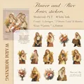 Vintage Blume und Alice PET dekorative Aufkleber für Journaling 30 Stück im warmen Morgenstil - Warmer Morgen