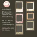 Vintage Rahmen PET Deko-Klebeband für Scrapbooking 50mm x 2m glänzende Filmsticker - Streaming-Film
