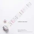 Autocollants de dialogue Heartbeat en papier couché pour scrapbooking 55mmx2m - Heartbeat Dialogue