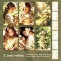 Carte d'illustrazione artistica Jasmine House con finitura oro per scrapbooking decor - Stanza dei Fiori di Gelsomino