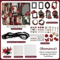 Set fai-da-te per scrapbooking da 58 pezzi stile gotico vintage con pizzo e adesivi - Romantico