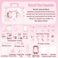 Pink Sweet Tea Muffin DIY collage kit with stickers, ribbons, and decorative lace paper - 41 Pieces/Pack / Sweet Tea Pancake