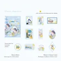 Gentle Life series PET stickers with 3D gold foil details for DIY scrapbooking decor - Breeze Fragrance