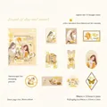 Gentle Life series PET stickers with Sun and Moon motifs featuring gold foil detailing - Long Days And Months