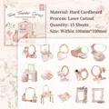 Vintage-Hohlkarten-Set mit elegantem Schminktisch-Thema für DIY-Scrapbooking-Projekte - Eleganter Schminktisch