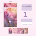 Papier décoratif Daybreak Star pour scrapbooking rose et violet lot de 15 feuilles - Nuage de Crépuscule