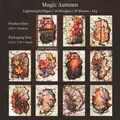 Deko-Bastelpapier im Herbst-Vintage-Stil mit 30 Blättern für künstlerisches Junk Journaling - Magischer Herbst