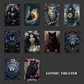 Gothic Theater vintage scrapbooking papier set met donkere esthetiek en steampunk motieven - Gothic Theater