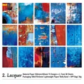 Industriële stijl scrapbooking papierset met verf- en roesttexturen, 30 vellen per pak - 2. Lak