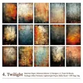 Dusk-serie vintage kunstpapier 30 stuks voor scrapbooking met olieverfpatronen - 4. Schemering