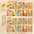 Twilight Water series gold ripple pattern decorative paper set for scrapbooking - Twilight Water