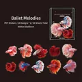 Kampffisch PET-Aufkleber Set 'Ballet' mit 20 Stück für Scrapbooking und Kunst - Ballettmusik
