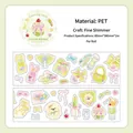 Ruban adhésif PET scintillant avec jolis rubans et motifs d'animaux pour DIY - Danse des Rubans