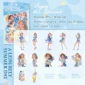 Summer Dream PET stickers set with 30 pieces of girls and sea elements for DIY journaling - Leisurely Summer