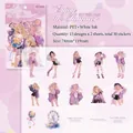 Summer Dream series purple PET stickers with 30 cute anime characters for decoration - Purple Flowing Light