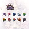 Diamond Rose Vintage-Aufkleberpaket mit 20 geprägten floralen DIY-Scrapbook-Aufklebern - Diamond Rose