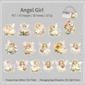 Adesivi in PET Vintage Fairy Garden con tema Angel Girl per decorazione di diari - Angelo