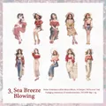 Set di 30 adesivi in PET vintage ragazza Twilight Sea Breeze per scrapbooking fai da te - Brezza Marina