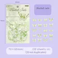 Pegatinas de mariposa PET verde estilo Windbell Jade para manualidades DIY 20 piezas - Jacinto de Agua Esmeralda