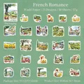 Set de 50 stickers washi Style Romantique Français avec paysages d'art européen - French Romance