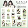 Lot de 30 autocollants de filles anime pour journal intime style académie verte - Jupe Douce