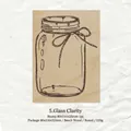 Beechwood stamp tool featuring hand-drawn glass bottle design for DIY scrapbooking - Clear Glass
