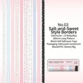 10-roll set of salt-and-sweet style washi tape with minimalist candy-colored patterns - Salt And Sweet Frame