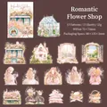 Pegatinas PET de Floristería Romántica con acabado de arena brillante para DIY - Floristería Romántica