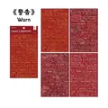 Autocollants texte rétro série Leave a Message pour scrapbooking lot de 4 feuilles - Avertissement